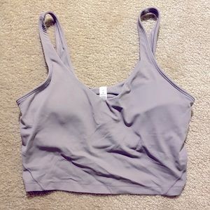 Lululemon crop top w/sports bra
